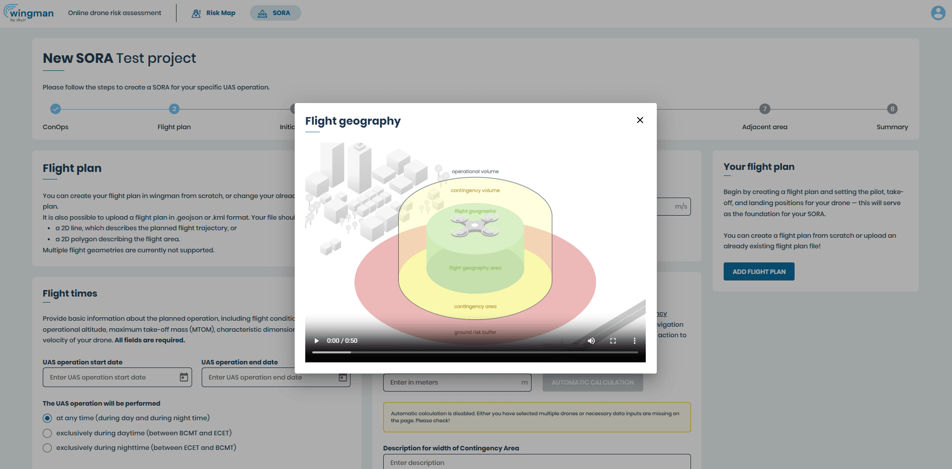 Animiertes Video zur Erklärung von Flight Geography in wingman
