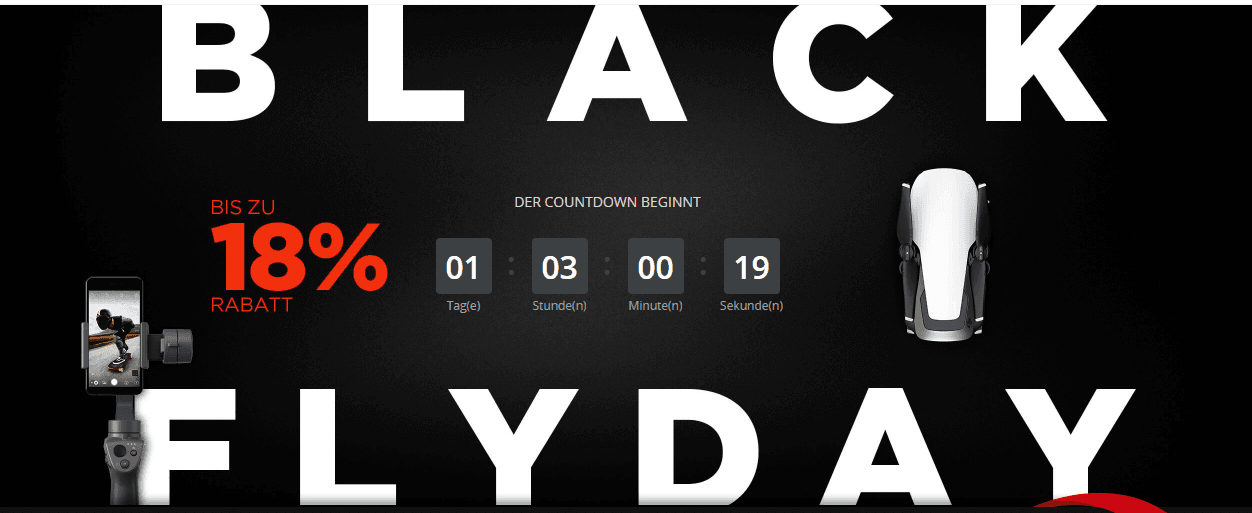DJI Black FlyDay Rabattaktion