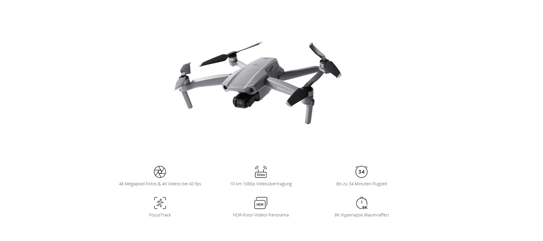 DJI Mavic Air 2 Aufnahmemodi erklärt
