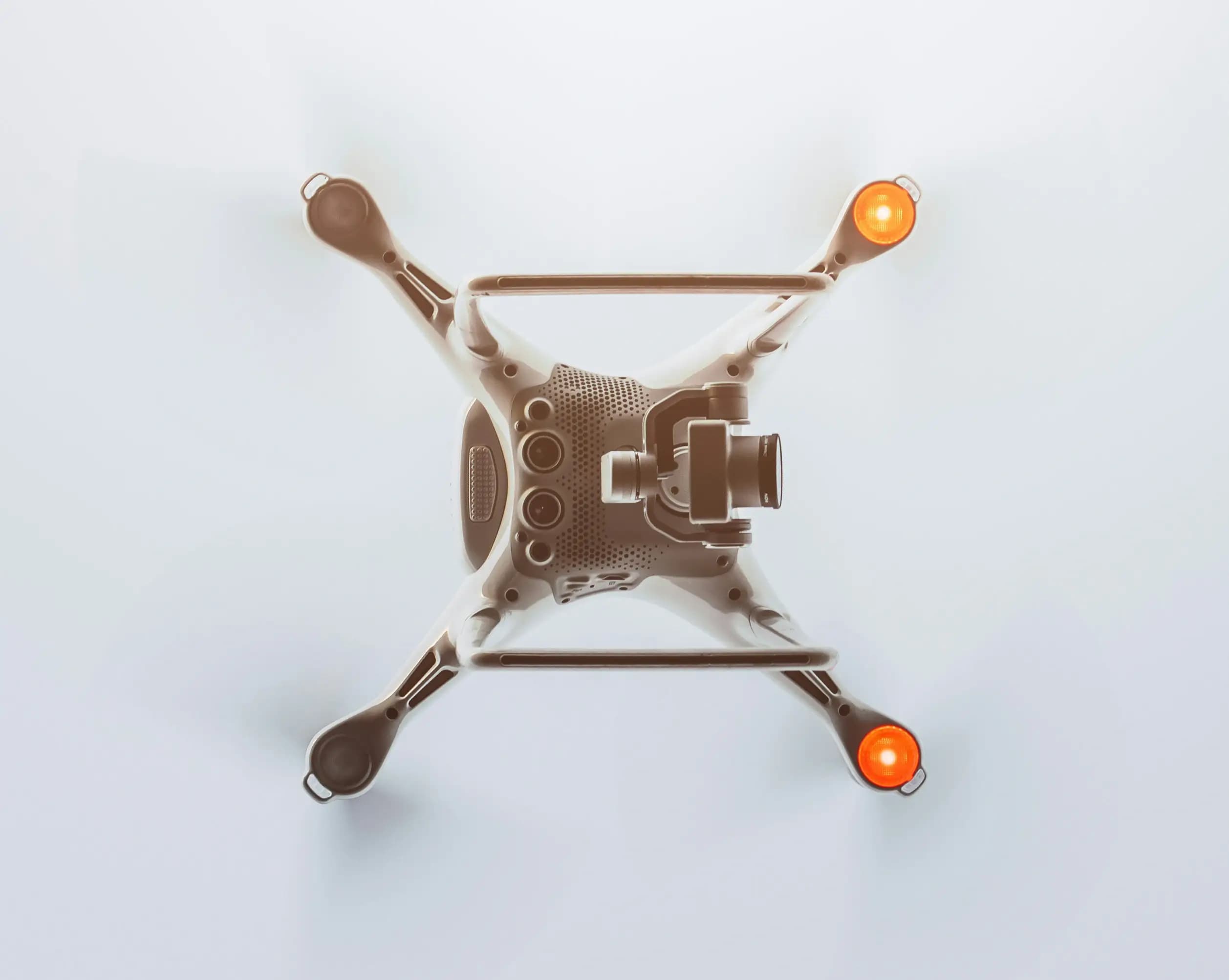 Drone in operation on company premises