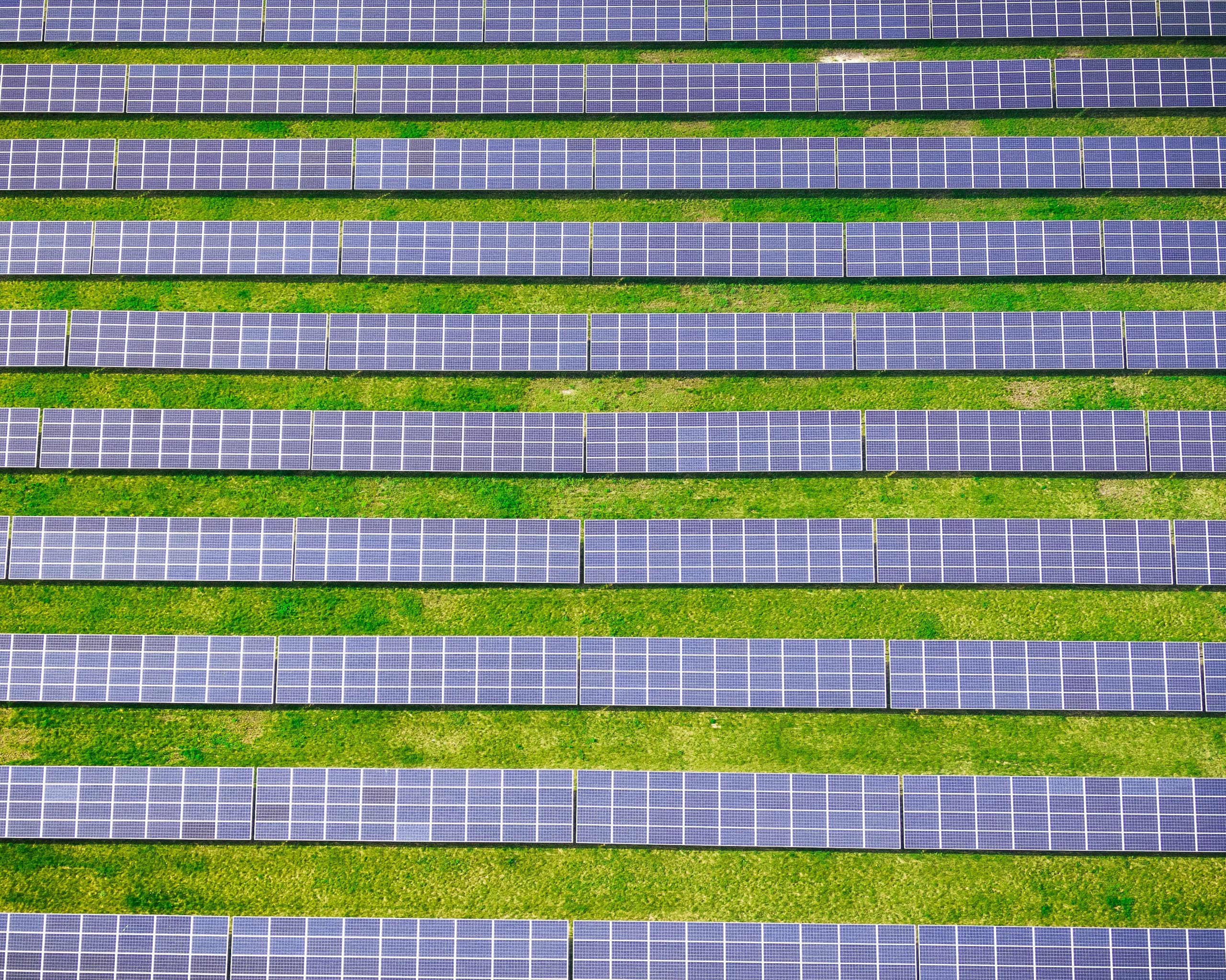 Solarpark von oben