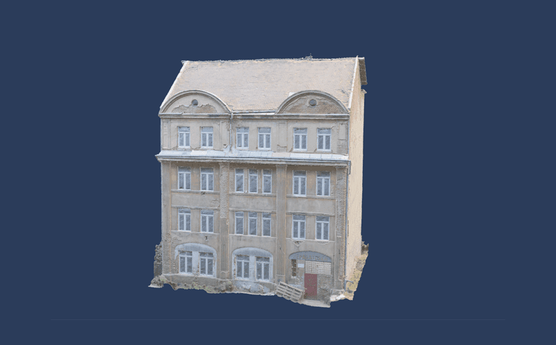 3D-Modell eines Gründerzeithauses