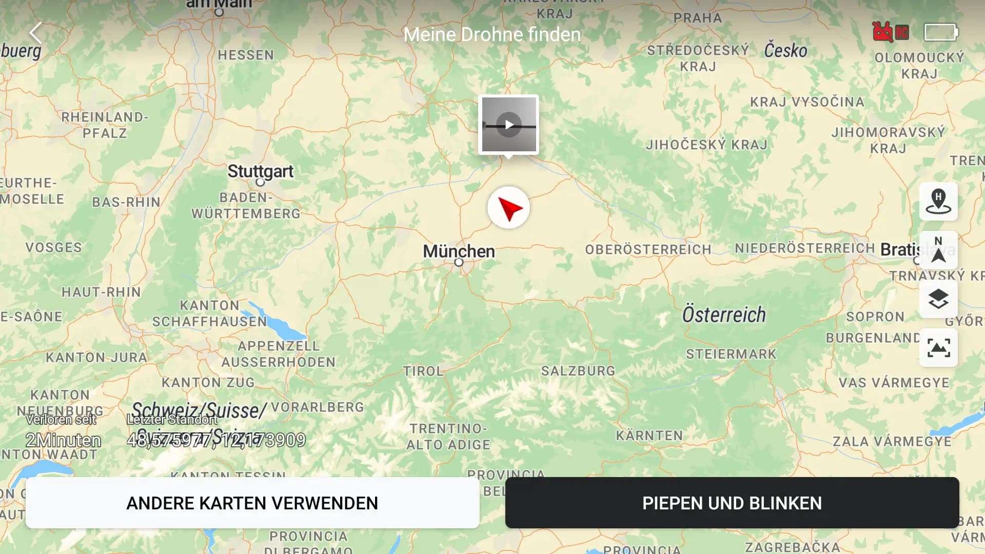 dji find my drone find my drone map view