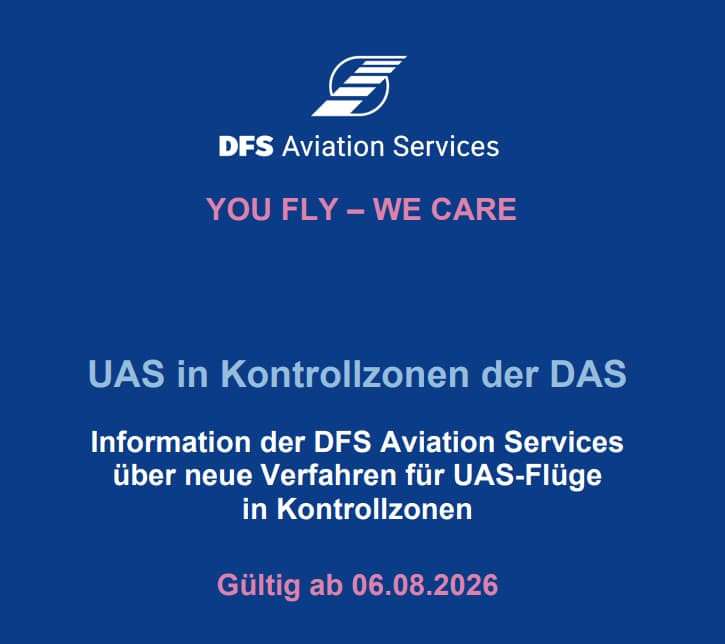 Regeln für Drohnenflüge in der Kontrollzone