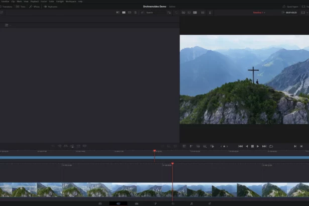 davinci resolve drohnenvideo timeline
