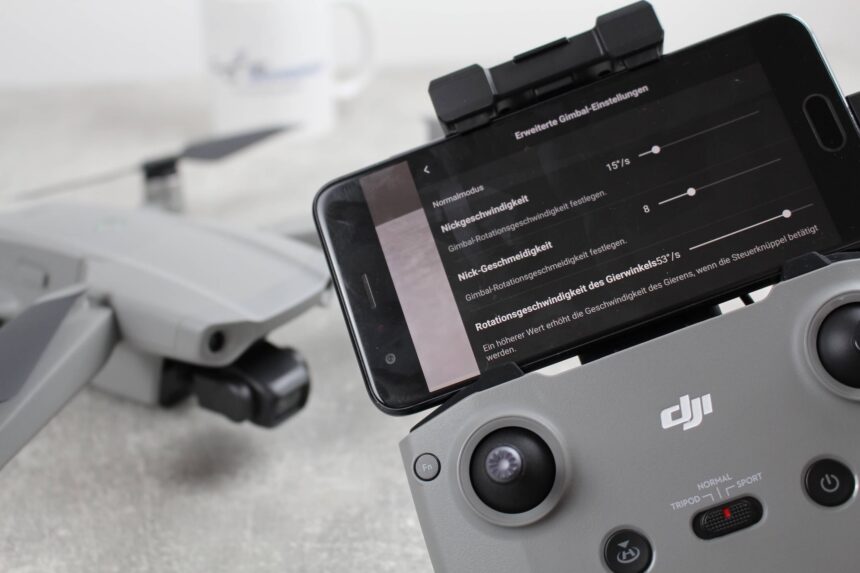 dji fly app mavic air 2 gimbal geschwindigkeit