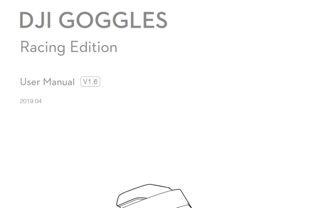 dji goggles racing edition handbuch
