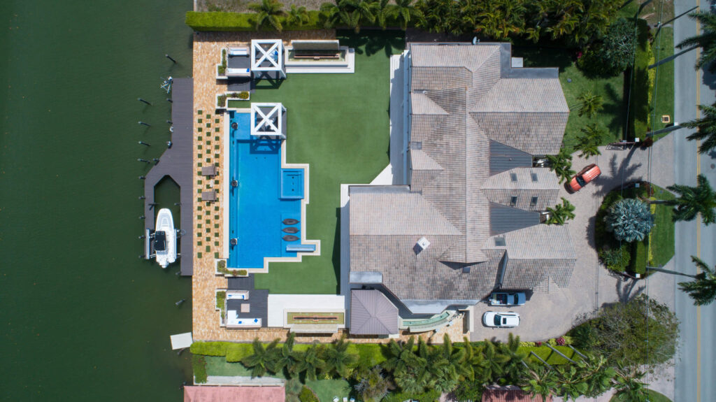 Drohnenaufnahme Immobilienmarketing