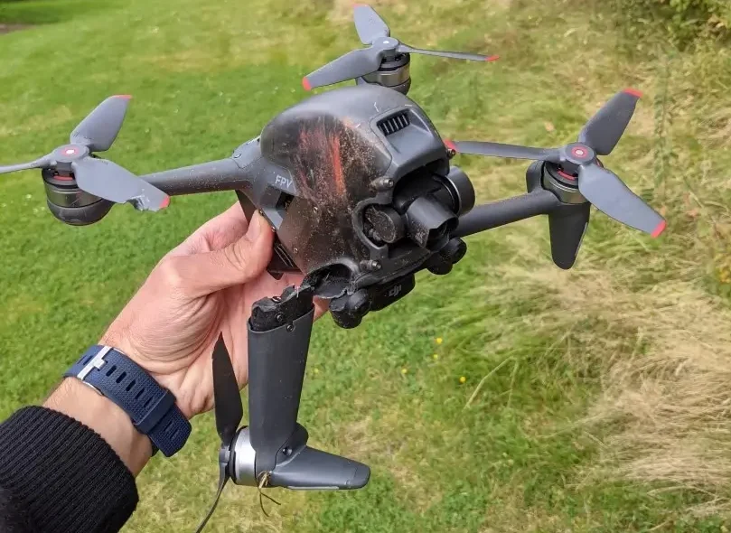 drone crash what to do