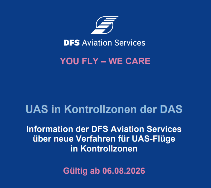 Regeln für Drohnenflüge in der Kontrollzone